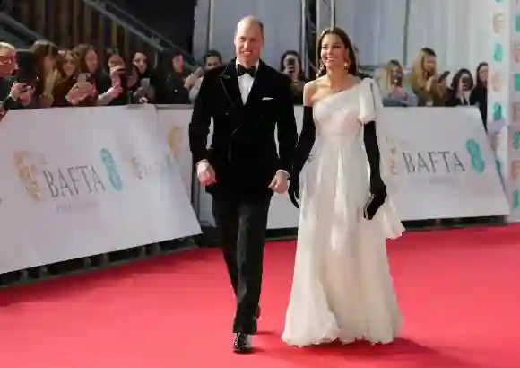 Prinzessin Kate und Prinz William bei den BAFTA Awards 2023