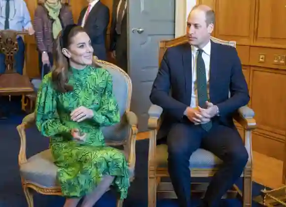 Herzogin Kate Prinz William Irland grün Outfit