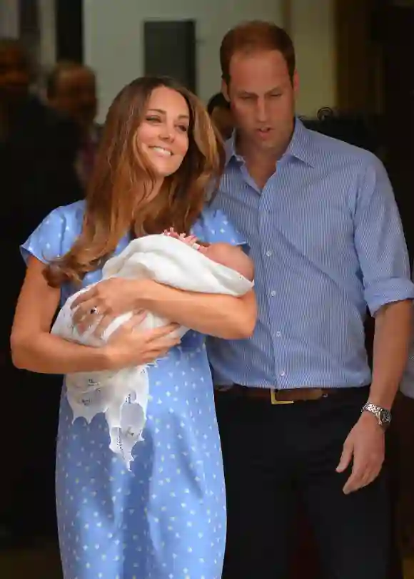 Herzogin Kate und Prinz William bei der Geburt von Prinz George