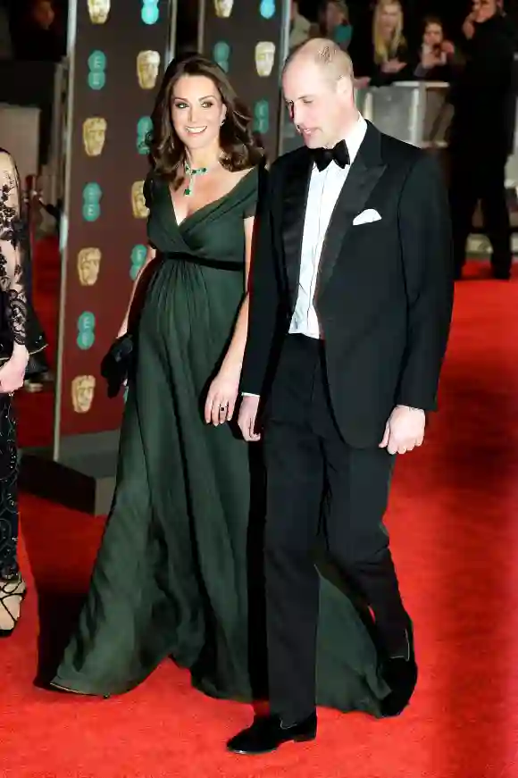 Herzogin Kate und Prinz William bei den BAFTA Awards 2018 in London