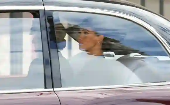 Herzogin Meghan im Auto am Tag der Beerdigung von Königin Elisabeth II.