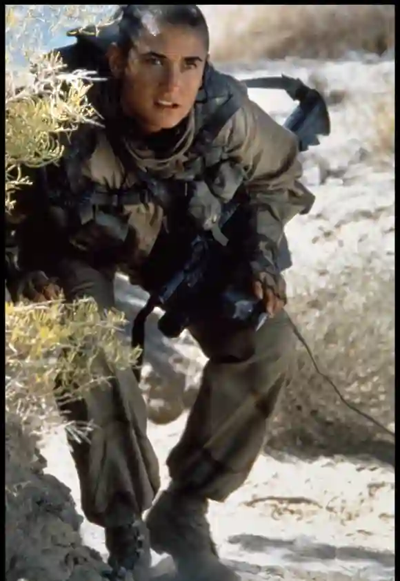 Demi Moore in dem Film "G. I. Jane" von 1997.