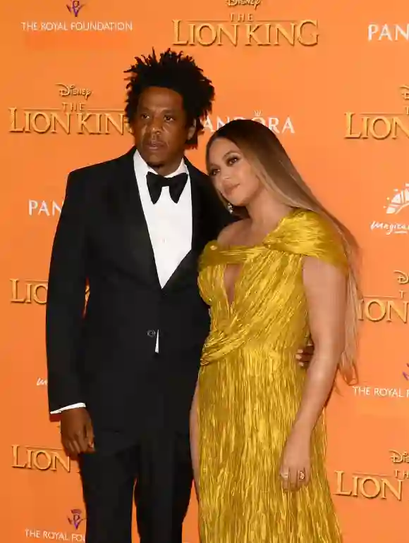 Jay-Z und Beyoncé bei der Premiere von „Der König der Löwen“ in London, England im Juli 2019