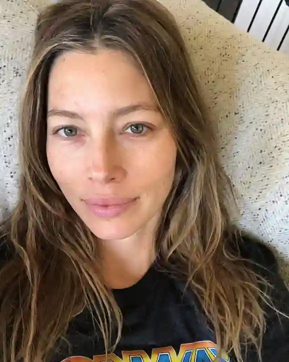 Jessica Biel ist auch ohne Make Up eine Schönheit