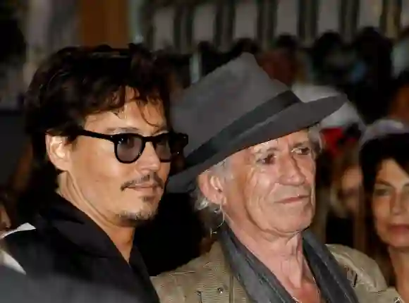 Johnny Depp und Keith Richards