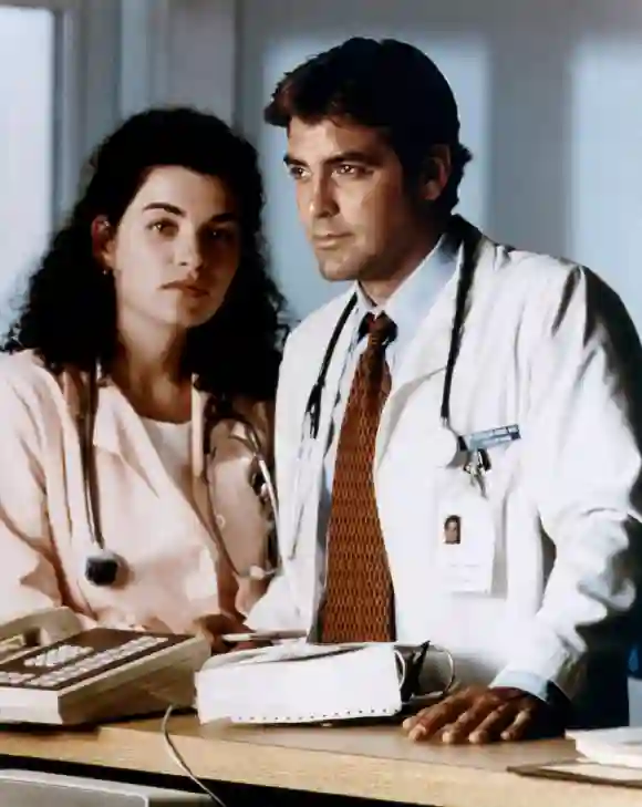 Julianna Margulies und George Clooney in „Emergency Room“