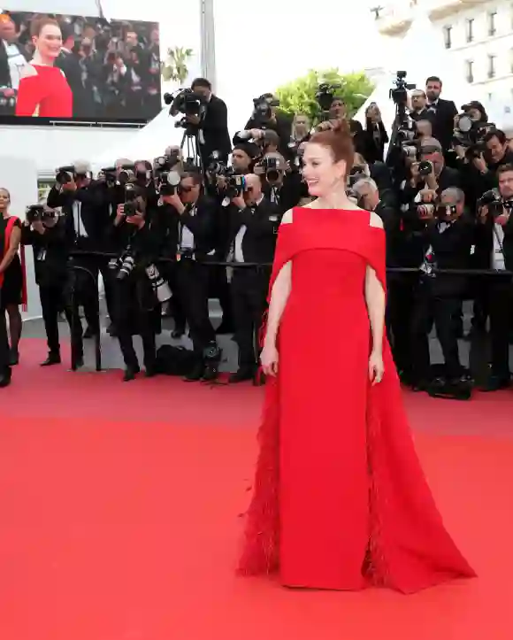 Julianne Moore auf dem Roten Teppich der Filmfestspiele in Cannes