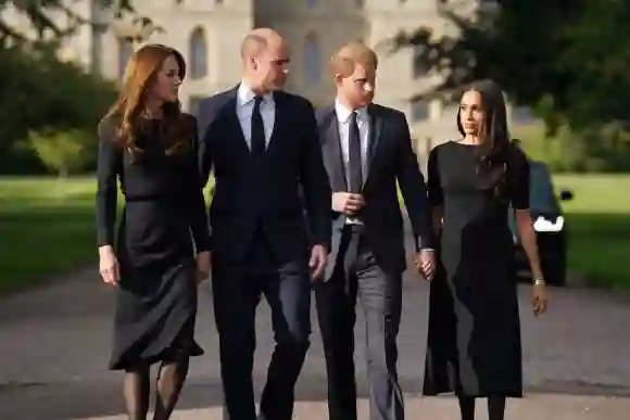Herzogin Kate, Prinz William, Prinz Harry und Herzogin Meghan