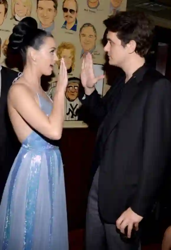 Katy Perry und John Mayer beim Post-Grammy-Empfang von Sony Music Entertainment