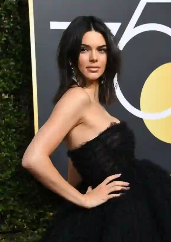 Kendall Jenner bei den Golden Globes 2018, „Keeping up with the Kardashian“