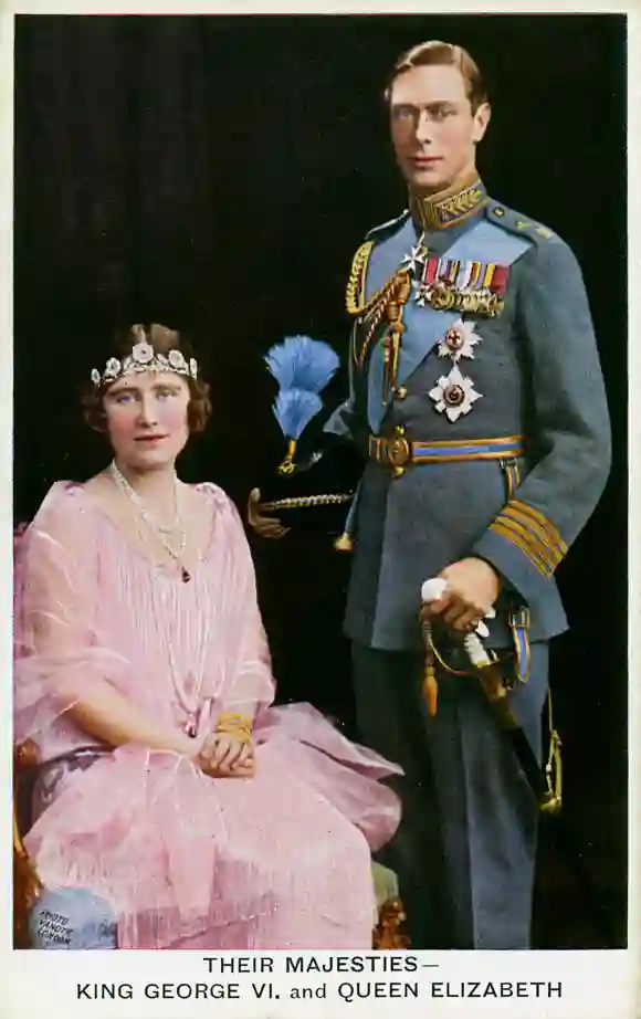 König George VI. und Königin Elisabeth, die Königinmutter