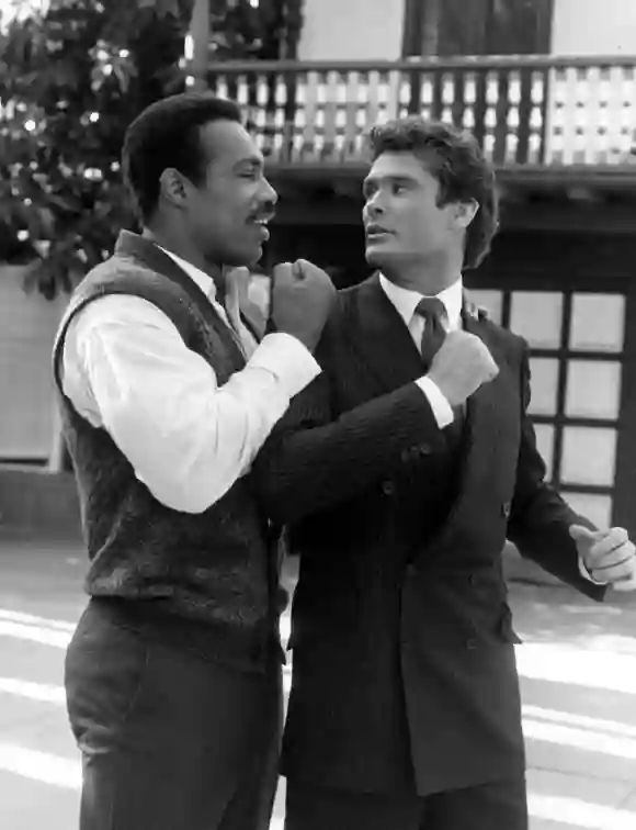 Ken Norton und David Hasselhoff in "Knight Rider"