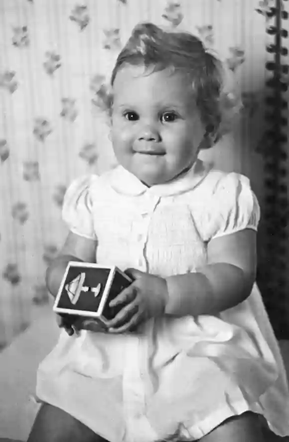 Königin Margrethe als Baby