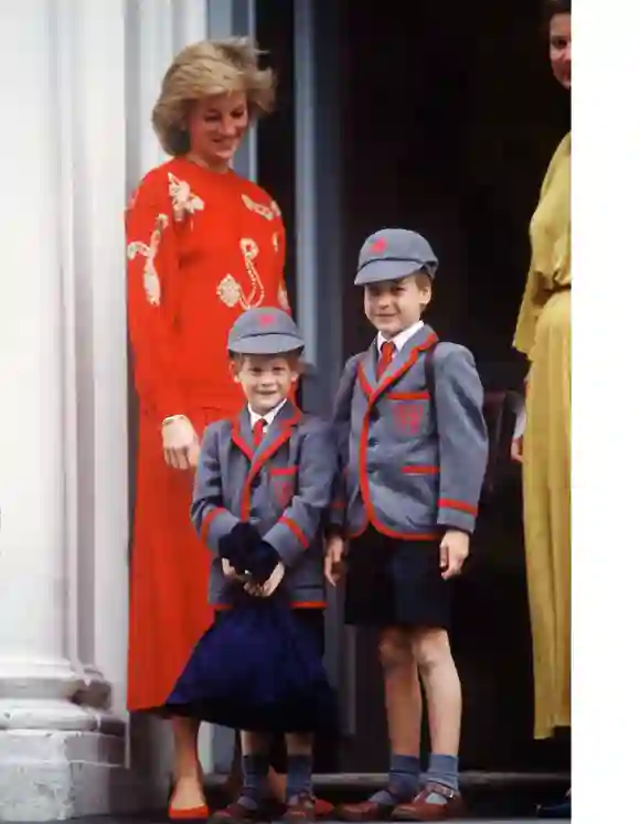 Lady Diana, Prinz Harry und Prinz William
