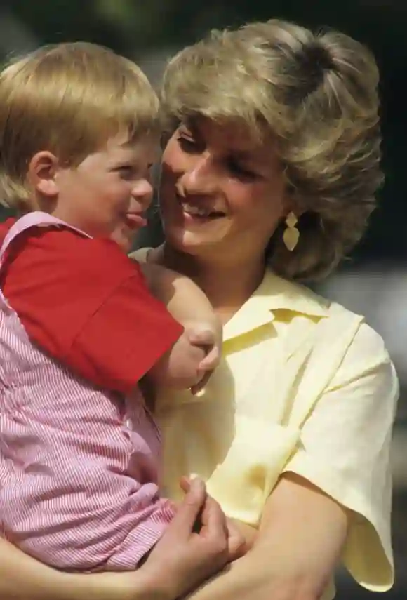 Lady Diana und der süße junge Prinz Harry