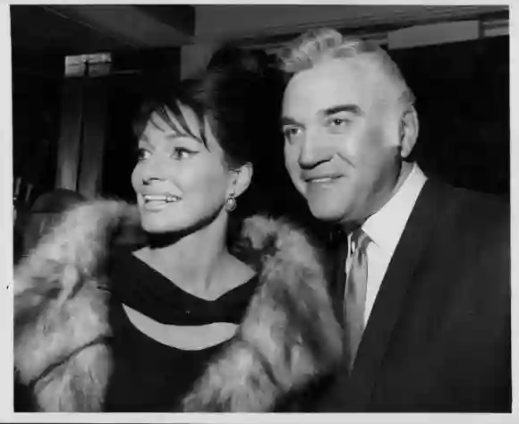 Lorne Greene und Frau Nancy bei den Golden Globe Awards 1964