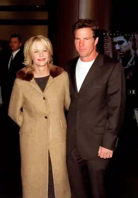 Meg Ryan und Dennis Quaid 1998 bei der Premiere von „Savior“