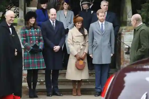 Meghan Markle, Prinz Harry, Prinz William, Herzogin Kate und Prinz Philip