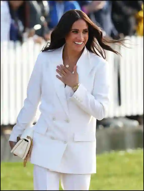 . 15/04/2022. The Hague, Netherlands. Meghan Markle, the Duchess of Sussex, arriving at the Invictus Games in The Hague,