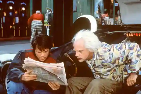 Michael J. Fox und Christopher Lloyd in „Zurück in die Zukunft“