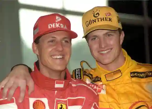 Michael Schumacher und Ralf Schumacher im Jahr 1997