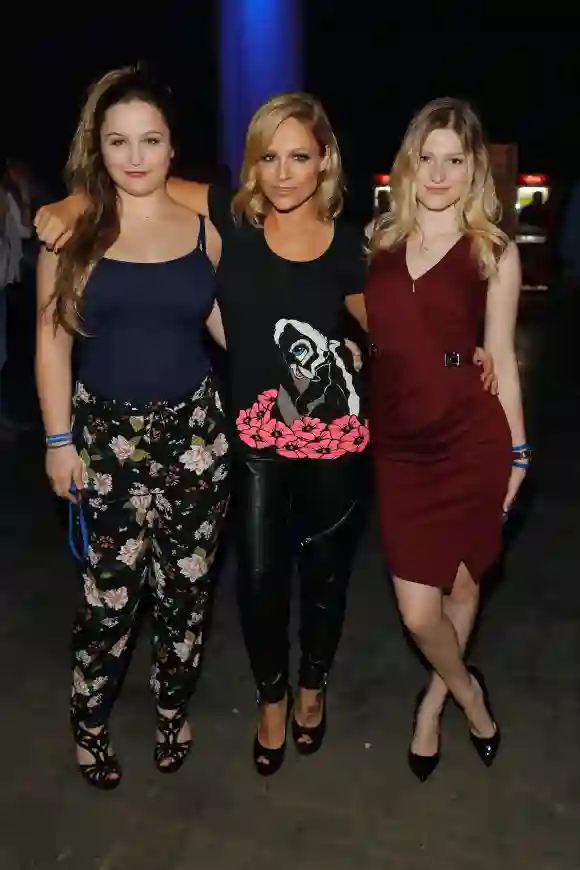 Michelle mit ihren Töchtern Celine Oberloher und Marie-Louise Reim bei DSDS