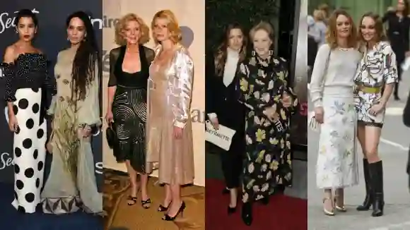 Berühmte Mütter und Töchter im gleichen Alter