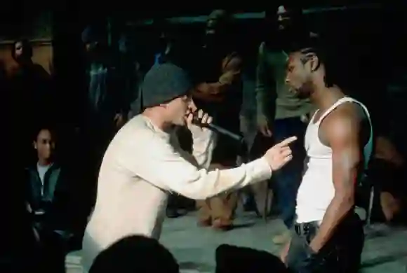 Nashawn Breedlove (r.) ist tot: Hier in „8 Mile“ an der Seite von Eminem