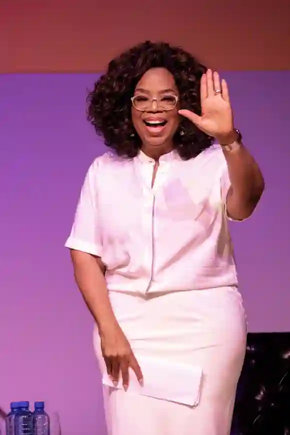 Oprah Winfrey in Johannisburg bei einer Rede zu Ehren Nelson Mandelas 2019