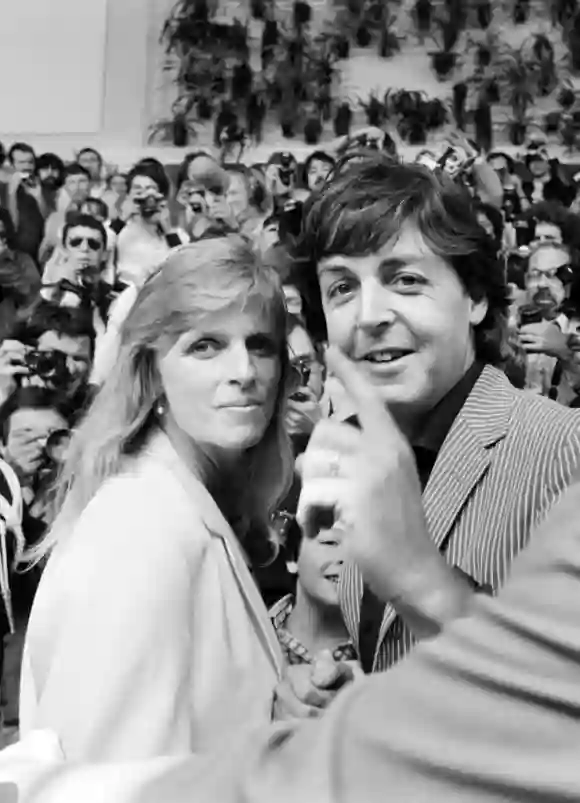 Paul McCartney mit seiner ersten Frau Linda