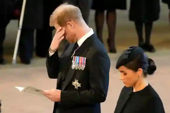 Prinz Harry und Herzogin Meghan bei Trauerfeier für die Queen