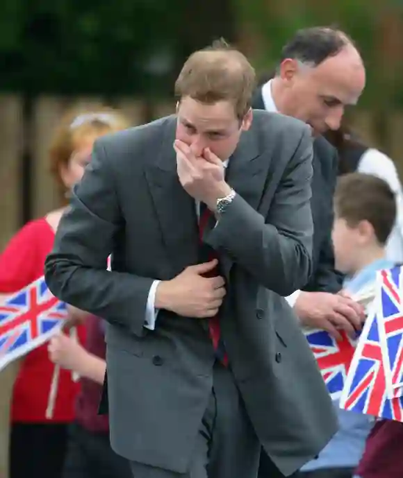 Prinz William beim Besuch der St Aidan's Primary School am 9. Mai 2008