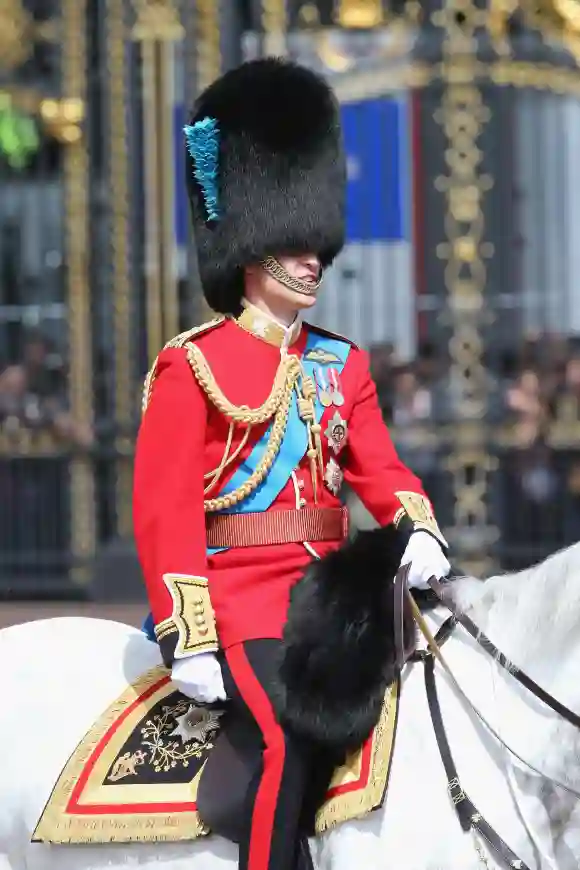 Prinz William bei der Parade Trooping the Colour im Buckingham Palace am 15. Juni 2013