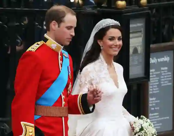 Prinz William und Herzogin Kate bei ihrer Hochzeit am 29. April 2011