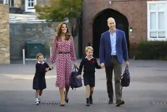 Prinzessin Charlotte, Herzogin Kate, Prinz William, Prinz George