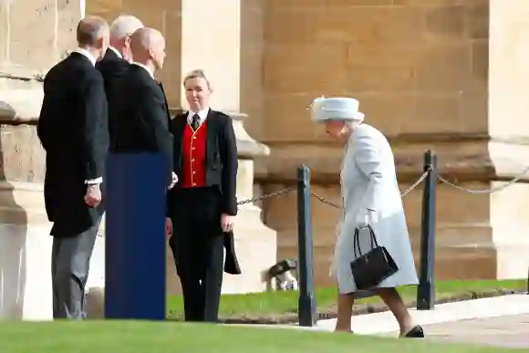 Königin Elisabeth II. bei der Hochzeit von Prinzessin Eugenie