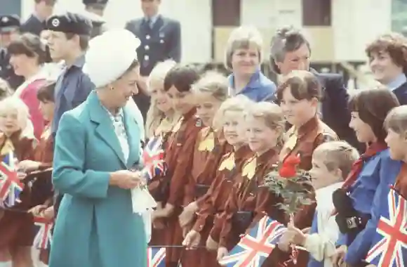 Prinzessin Margaret von England bei einem Deutschlandbesuch 1986