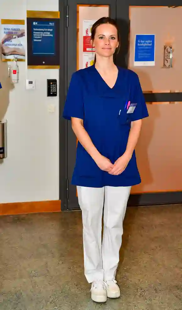 Sofia von Schweden als Helferin im Krankenhaus Sophiahemmet
