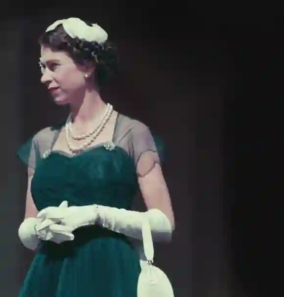 Königin Elisabeth II. im März 1954