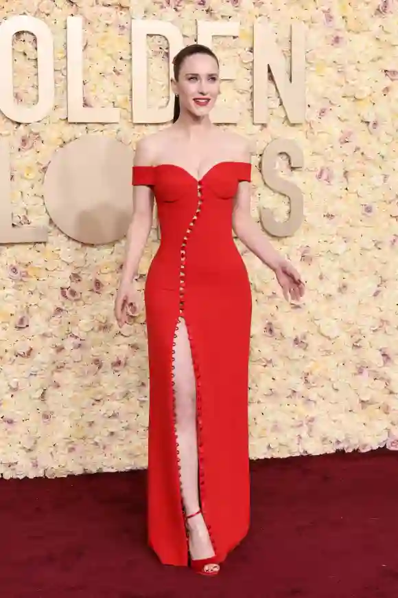 ﻿Rachel Brosnahan bei den Golden Globes 2024