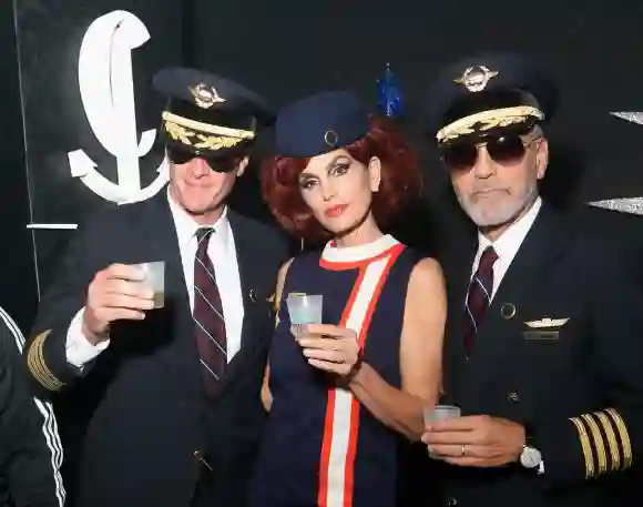 Rande Gerber, Cindy Crawford und George Clooney Halloween