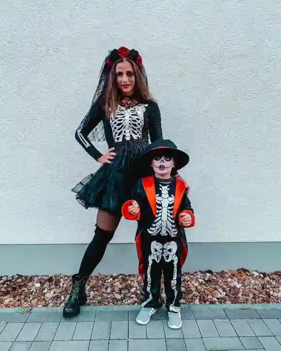 Sarah Lombardi und Alessio an Halloween 2019