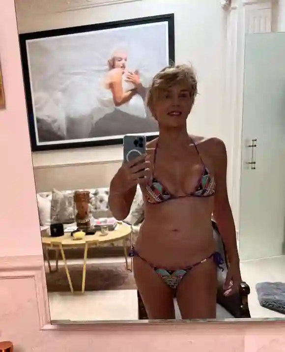 Sharon Stone im Bikini auf Instagram