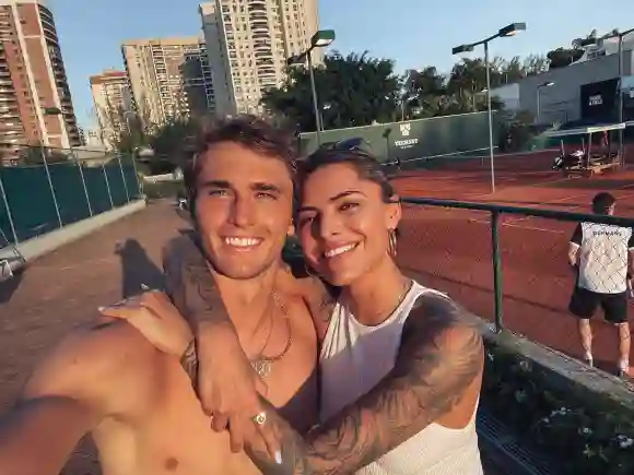 Sophia Thomalla und Alexander Zverev auf Instagram