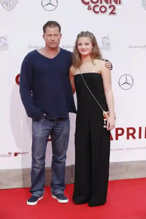 Til Schweiger und Emma Schweiger im Jahr 2017