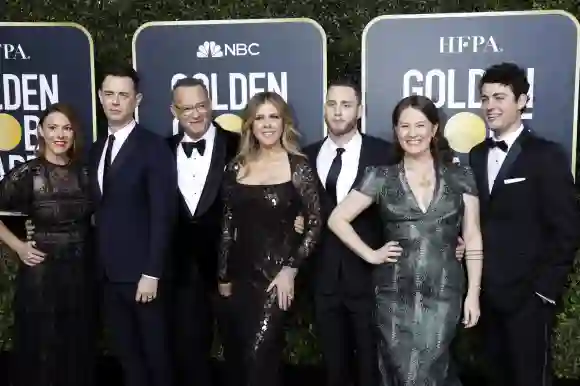 Tom Hanks Familie Golden Globes Samantha Bryant Colin Hanks Rita Wilson Chet Hanks Elizabeth Ann Hanks Truman Theodore Hanks