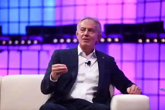 Der ehemalige Premierminister Tony Blair bei Technologiekonferenz 2018 in Portugal