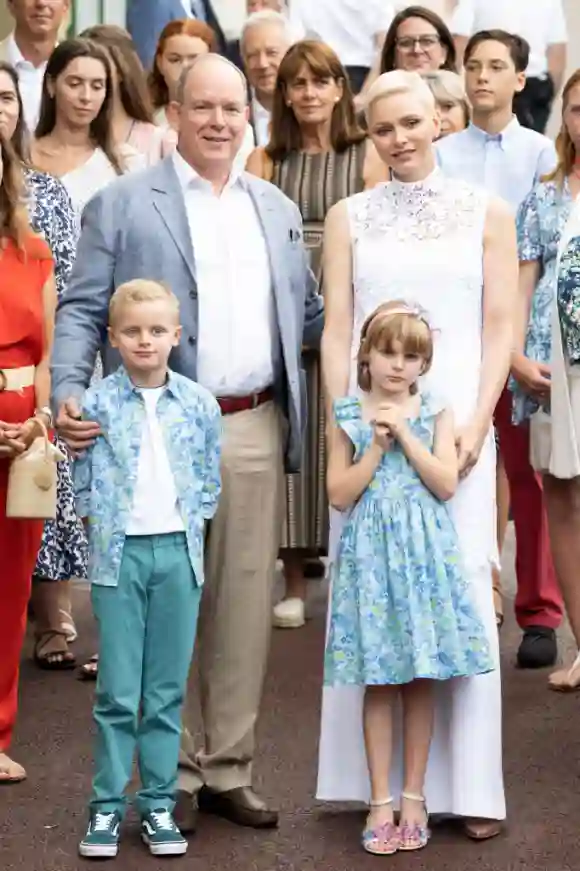 Fürst Albert, Fürstin Charlene, Prinz Jacques und Prinzessin Gabriella