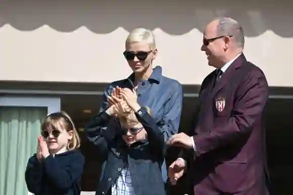 Fürst Albert, Fürstin Charlene, Prinz Jacques und Prinzessin Gabriella