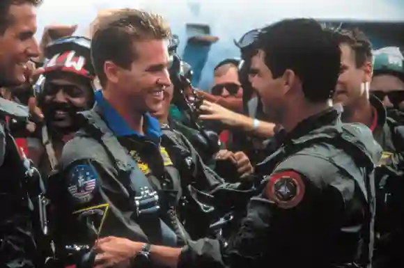 Val Kilmer und Tom Cruise in 'Top Gun'.